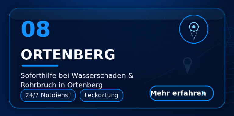 Wasserschaden Ortenberg – Rohrbruch Notdienst Wetterau