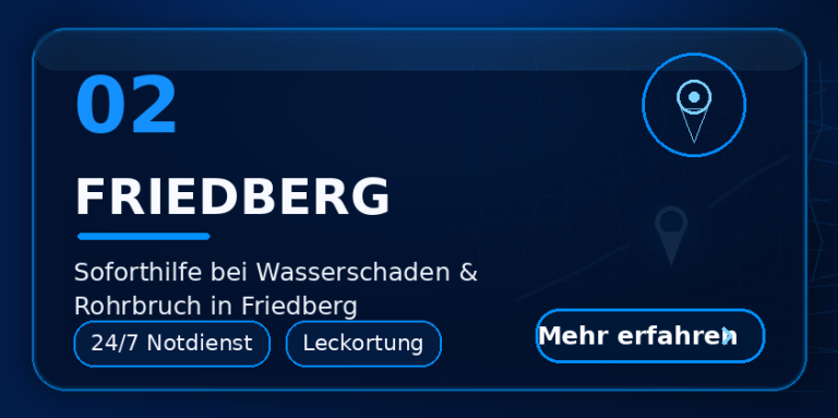 Wasserschaden Friedberg Hessen – RohrbruchExpress Wetterau