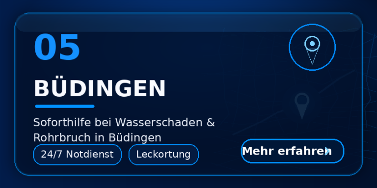 Wasserschaden Büdingen – technische Trocknung und Sanierung