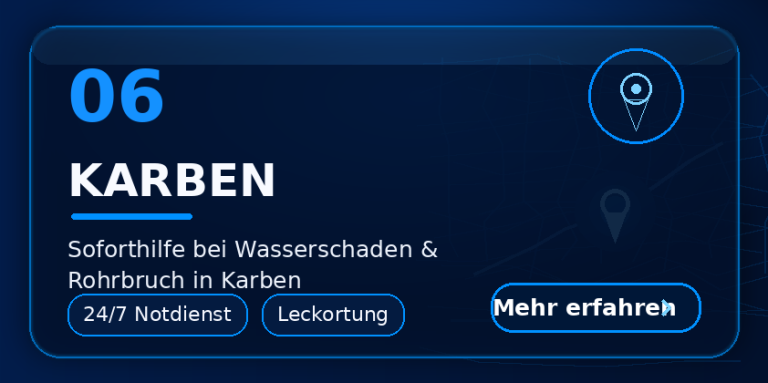 Wasserschaden Karben – Rohrbruch und Feuchtigkeitsschaden