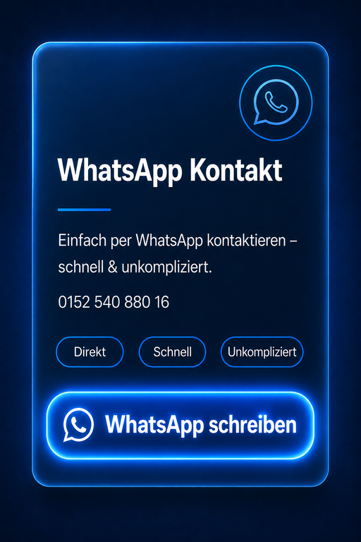 WhatsApp Kontakt für Wasserschaden Notdienst
