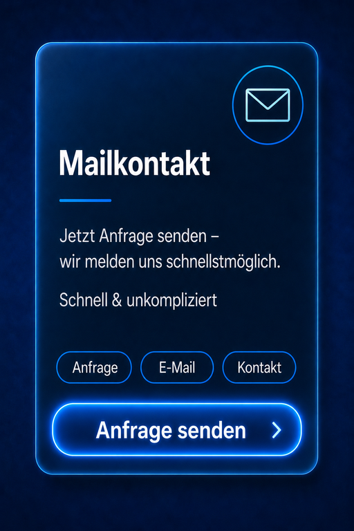 Mailkontakt für Anfrage bei Wasserschaden und Rohrbruch